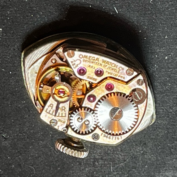 OMEGA 1950 black rope band mechanical manual winding ladies Watch cal 483 - Picture 13 of 13